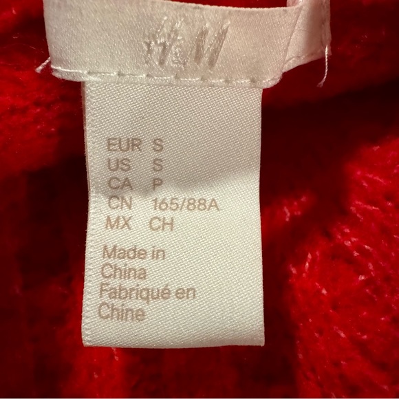 H & M Wool Blend Cable Knit Oversized Sweater Size Small - Picture 5 of 9